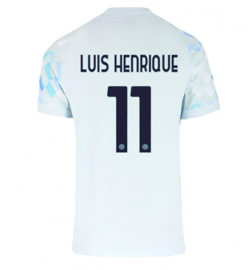 Inter Milan Luis Henrique #11 Venkovní Dres 2025-26 Krátký Rukáv Inter Milan Luis Henrique #11 Venkovní Dres 2025-26 Krátký Rukáv
